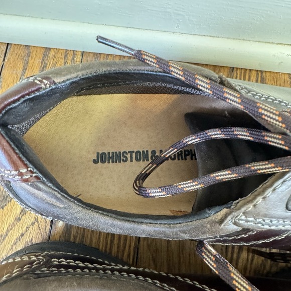 Johnston And Murphy Brown Leather Bowlers Laceup Vibram Sole Men\'s Size 8.5 Shoe main image 12
